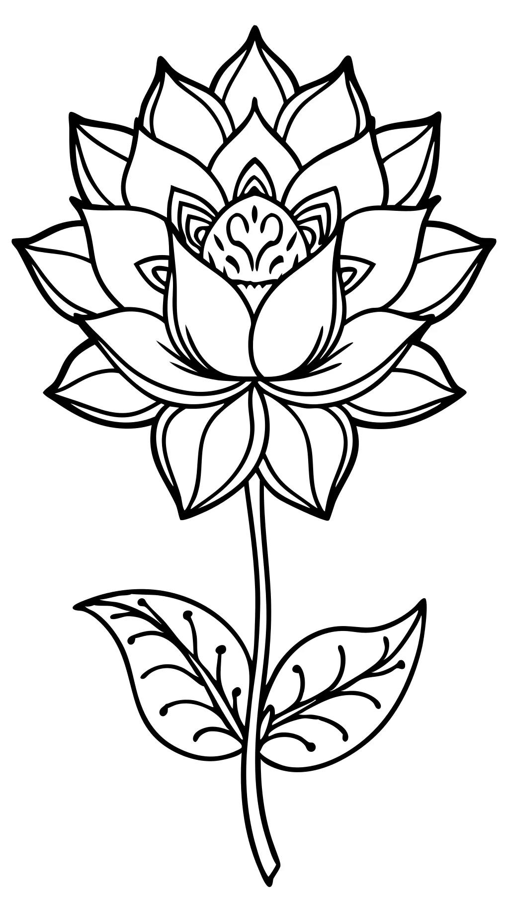 coloriages de fleurs de fleurs uniques